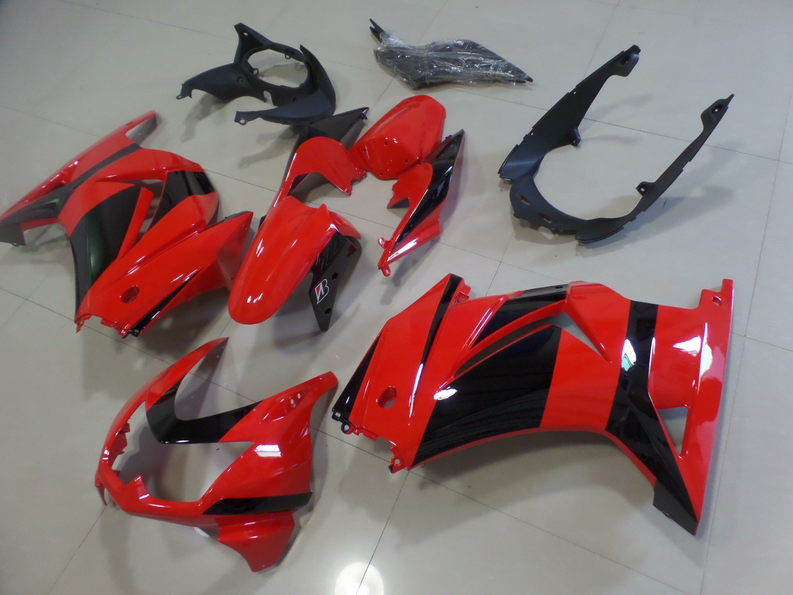 Red Injection Fairings Bodywork Kit Kawasaki Ninja 250R EX250 08-12 104 QQ item image
