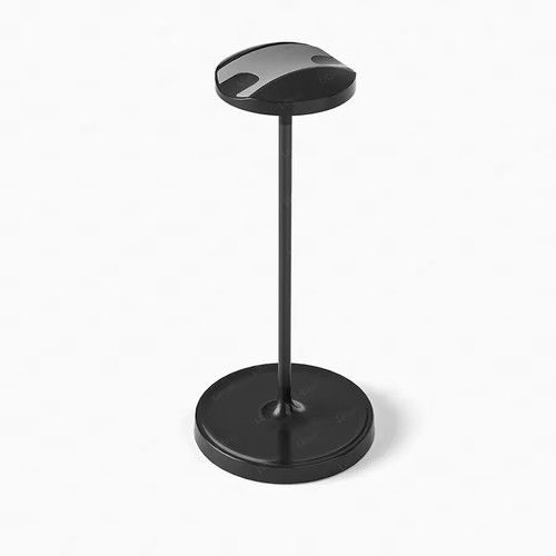 Stable Headphone Stand Desktop Support Gaming Headset Holder Aluminuim black