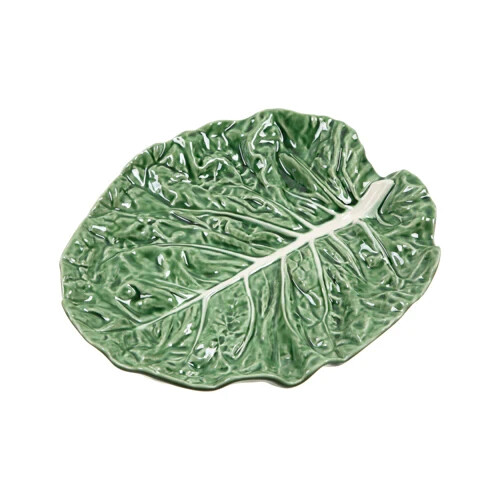 Bordallo Pinheiro Cabbage 14" Fruit Platter - Picture 1 of 2