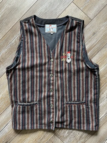 Tex Avery Droopy Vest Vintage 1995 Retro Turner Dog Studio Aventures XL + Shorts - product listing photo