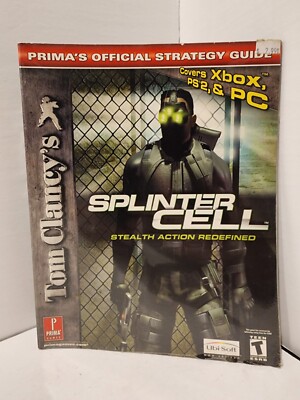 Splinter Cell Prima Official Strategy Guide PC Xbox PS2 Ubi Soft Tom Clancy