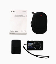 Sony Cybershot DSC-W630 DIGITAL CAMERA 16.1 Black Charger Cover Manual TESTED