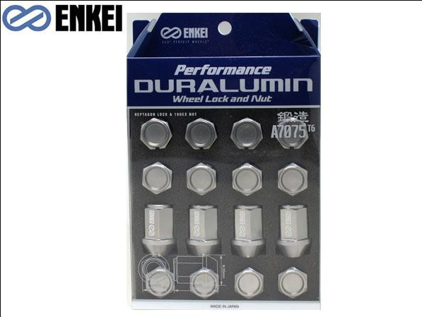 Enkei GENUINE Lug Nut Lock Nuts Set for 4H 19HEX 35mm M12 P1.25