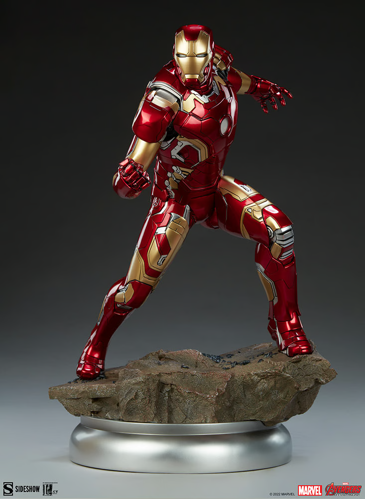 SIDESHOW IRON MAN MARK XLIII STATUE PREMIUM FORMAT 1/4 SCALE -SOLD