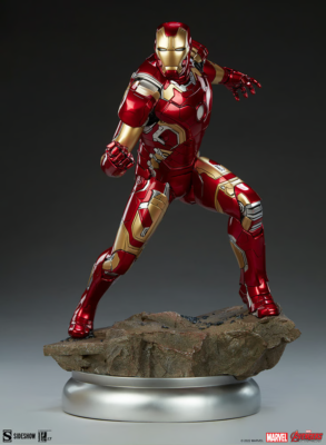 SIDESHOW IRON MAN MARK XLIII STATUE PREMIUM FORMAT 1/4 SCALE -SOLD