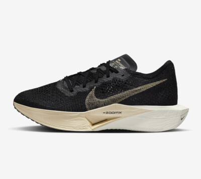 Size 7.5 - Nike ZoomX VaporFly Next% 3 Black Metallic Gold