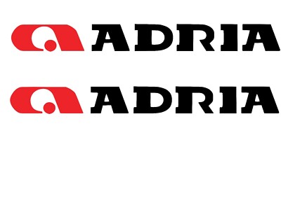 Adria  Wohnmobil Camper 2x 60cm Aufkleber Wohnwagen Caravan Karavan sticker.