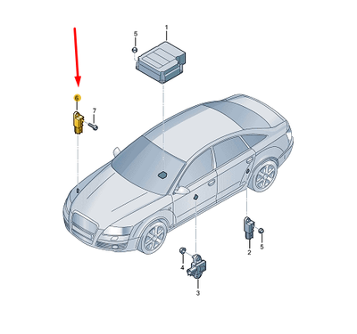Audi A6 Querbeschleunigungs Crash Sensor 4L0959651 for sale online 