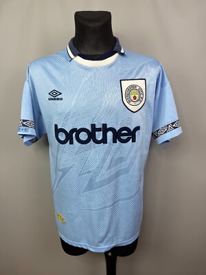 MANCHESTER CITY 1993 1994 HOME SHIRT FOOTBALL SOCCER JERSEY