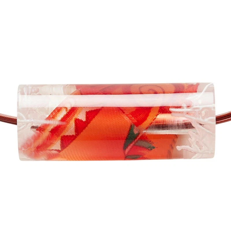 Gargantilla HERMES Ricine BIJOUTERIE FANTAISIE resina roja SV925 plata para mujer HERMES Foto 3 de 4