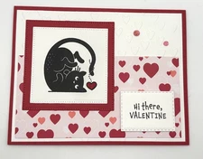 Stampin’ Up! Valentine's Day  Cat Card Kit, Set of 5, DSP, Embossed, Shiny Dots