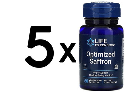 5 x Life Extension Optimized Saffron - 60 vcaps (466,63 EUR/kg)