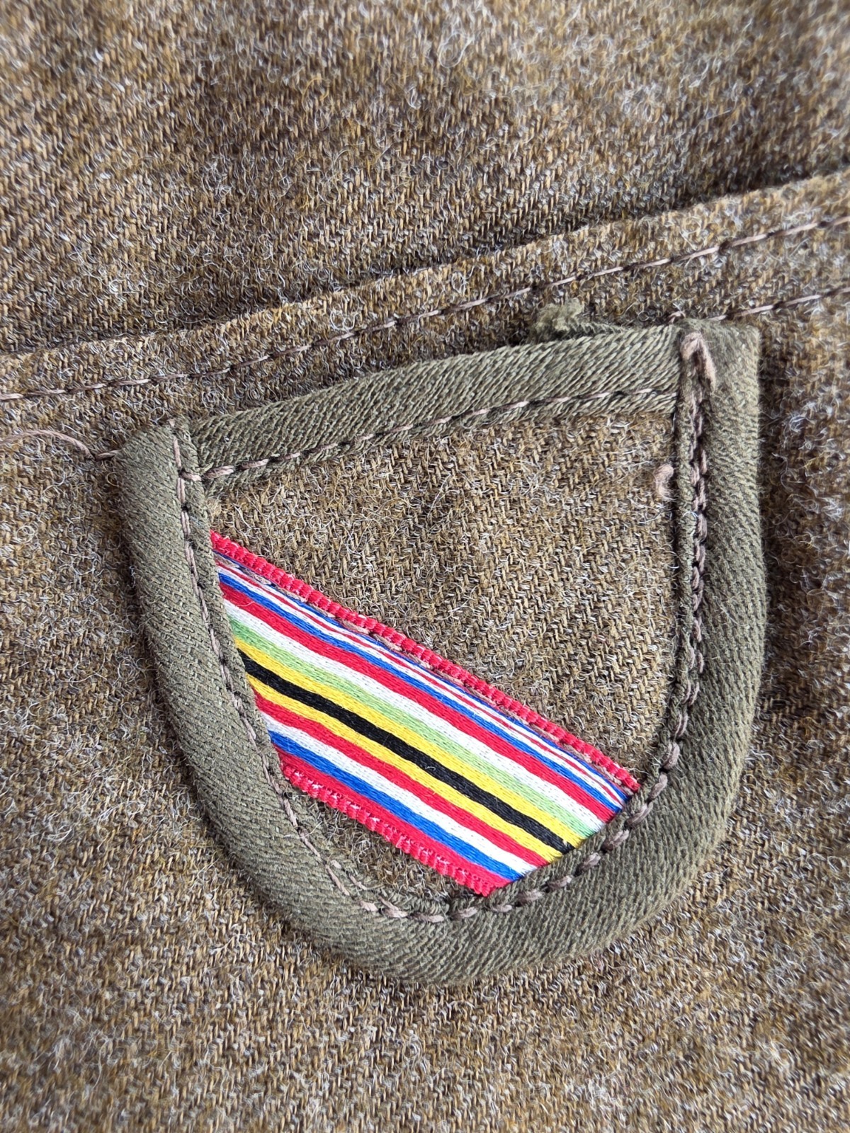 WWI Enlisted Overseas Hat OD Linen