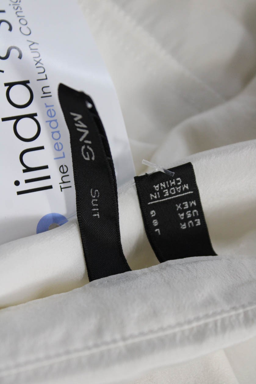 MNG Women Basic Collared Button Up Long Sleeve Wh… - image 5