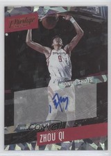2017-18 Panini Prestige Bonus Shots Signatures Crystal Zhou Qi #3 Auto y8a