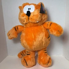 16" Heathcliff Hard Plush w/tags 1997 Nanco Orange Cat 80s Cartoon VTG