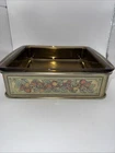 Vtg PYREX Corning USA Amber Glass Square Baking Dish w/Carrier 2 Qt 8”x8”x2”