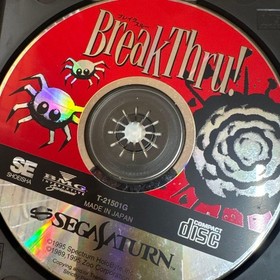 SEGA SATURN SS BreakThru! Puzzle Video game software Japanese ver. with manual