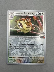 Team Rocket's Raticate 148/182 Destined Rivals Reverse Holo