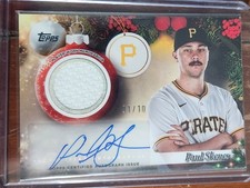 2025 Topps Holiday - Relics Paul Skenes #PR-PS (MEM) Signature 1/10