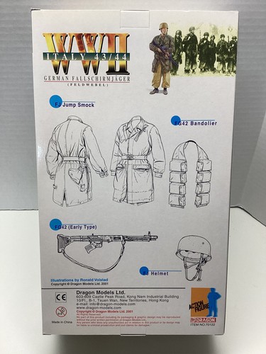 Dragon 1/6 WWII 1943/44 Italy German Fallschirmjager Feldwebel Krieger NEU 70122 - Bild 7 von 12