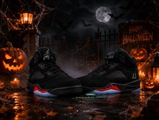 MEN Jordan 5 Retro Halloween 2026 HQ7978-001 - All Size US 7-12