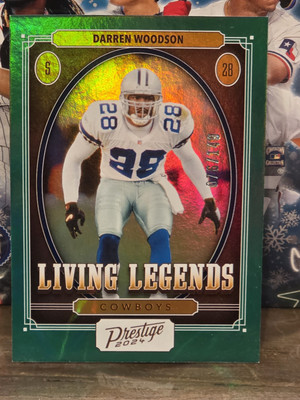 2024 Panini Prestige Green Xtra Points Living Legends LL-DWN Darren Woodson /149
