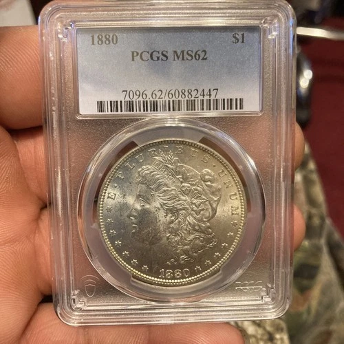1880 Morgan Silver Dollar MS62 PCGS