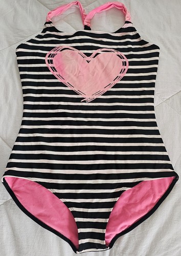 Lot of 3 One Piece Girls Swimsuits sz XL (14-16) Black Floral Blue - Picture 8 of 13