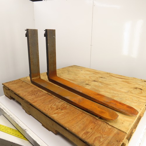 Kenhar K-547 Class II 2 16" Tapered Forklift Forks W/ Latches 35-1/2x4" Set Of 2