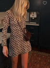 Realisation Par Rainey Long Sleeve Midi Dress Women’s Size Medium BNWT Silk