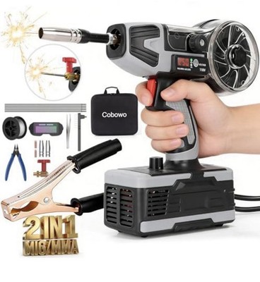 Cobowo 250A 110V 2-in-1 MIG Stick Welder Flux Core MMA IGBT Inverter Welding Kit