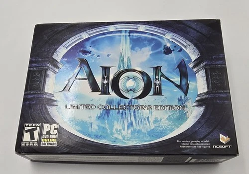 AION LIMITED COLLECTOR'S EDITION PC DVD-ROM GAME & POSTERS WITH FIGURE 2009 - product listing photo