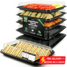 Reusable Platter Serving Trays, Catering Trays & Lids Parties, Buffets S / M / L