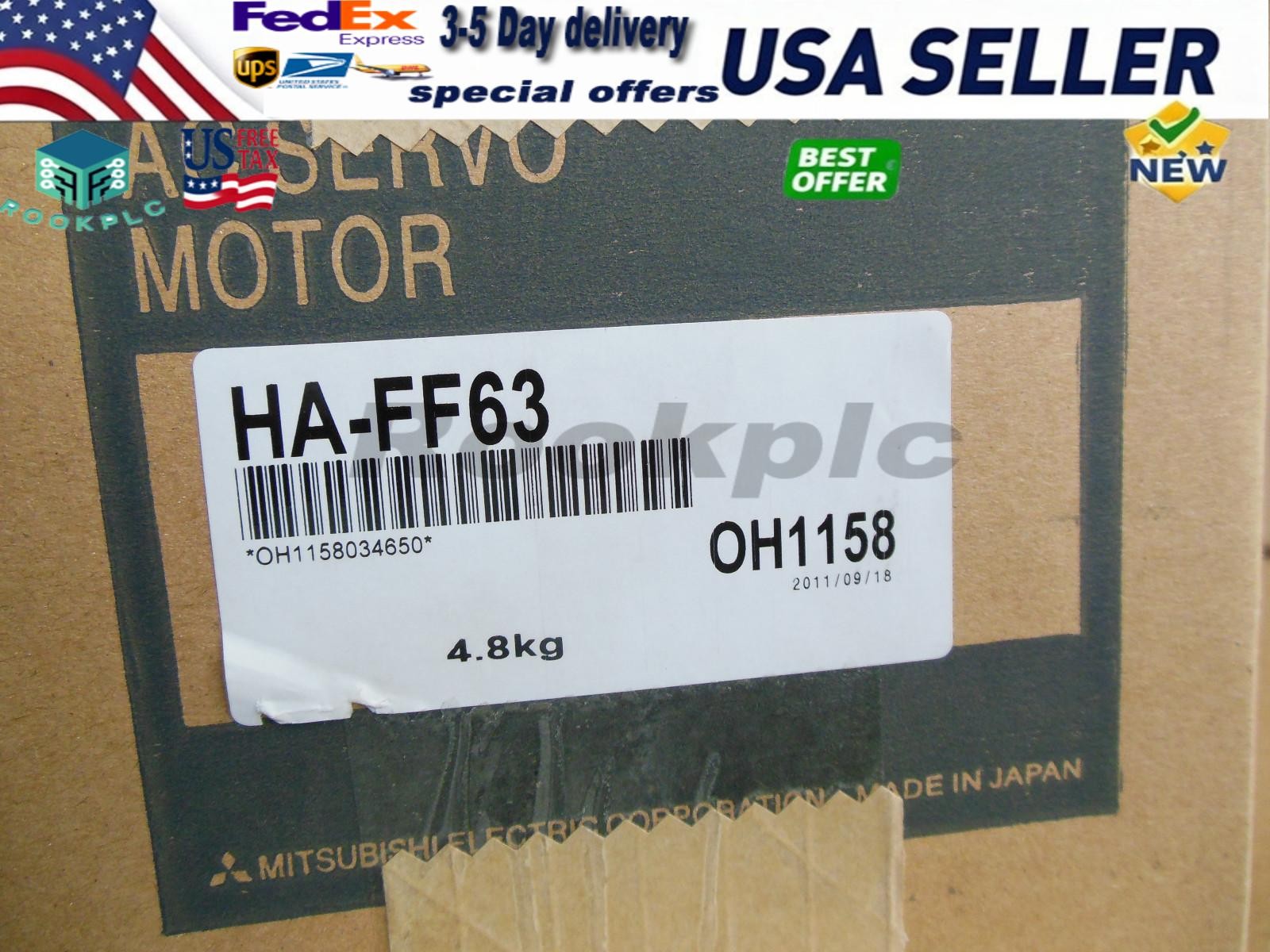 1PC Mitsubishi HA-FF63 Servo Motor HA-FF63 New Expedited Shipping