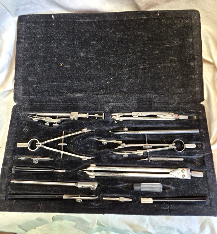 Vintage USSR Drawing Set GOTOVALNYA U15 Engineering Architect Drafting 1970's
