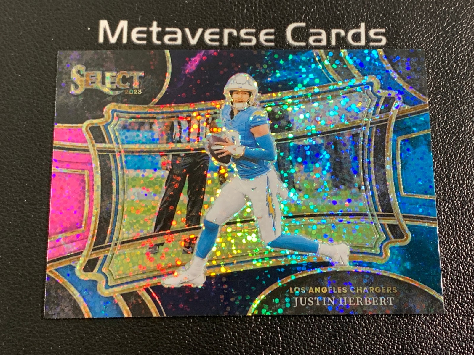 2023 Panini Select Field Level Cosmic Prizm #352 Justin Herbert Chargers