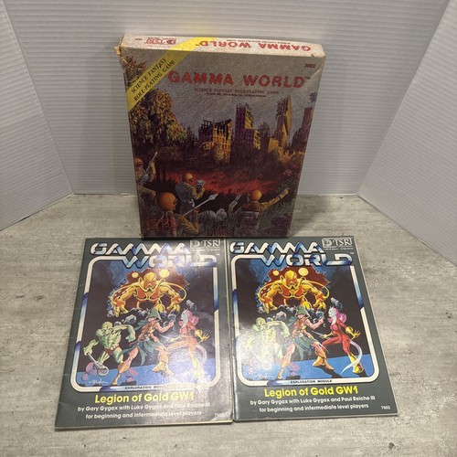 Vintage 1978 1st Ed TSR Gamma World 3002 Science Fantasy Role Playing Game. Ohne Würfel - Bild 4 von 9