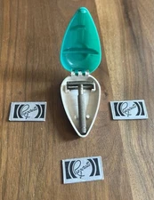 🪒Vintage Razorette Miniature Double Edge Safety Razor Set in Case w/ Razors!