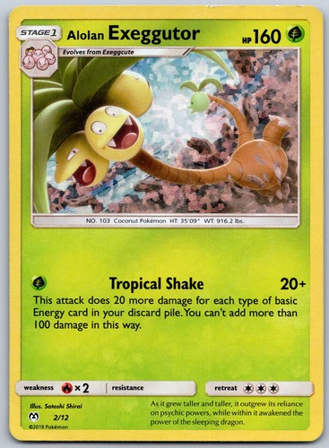 Alolan Exeggutor 002/012 McDonald's Promos 2019 Promo Pokemon TCG HP English