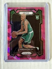 2023-24 Panini Prizm Jordan Walsh #158 Pink Ice Prizm Rookie Boston Celtics