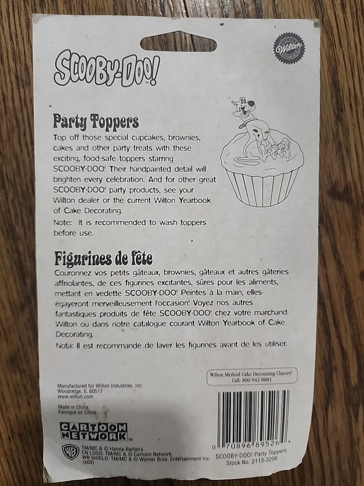 Wilton ~ ¡SCOOBY-DOO! TOPPERS DE FIESTA (6 paquetes) #2113-3206 sin abrir/nuevo - plástico Foto 3 de 3