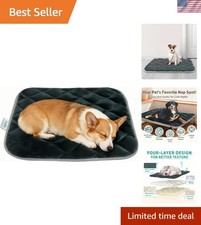 Versatile Pet Crate Pad - Anti-Slip, Stylish Grey Dog Bed for Indoor/Outdoor Use