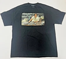 DGK Pablo Escobar T-Shirt Graphic Short Sleeve Black Tee XL stevie williams