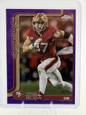 2025 Topps Chrome Football Nick Bosa /75 Purple