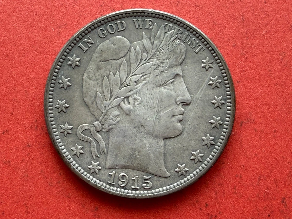 専用(稀少な状態)アメリカ合衆国　バーバー ハーフダラー銀貨　1915 D Barber Half Dollars (1892-1915) 1915 for sale | eBay