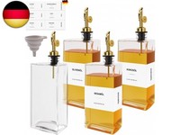 ÖLflasche 4 X 500ML OlivenöL Flasche, Essig Und ÖLflaschen Set, ÖLspender Glas F