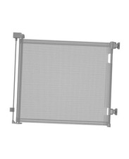 Retractable Baby Gate for Doorways and Stairs, Mesh Safety Gate 33x55 Inch Gray