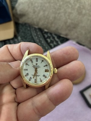 Rolex Midsize Datejust 31 mm Yellow Gold Automatic Watch 6827 Circa 1978-1980