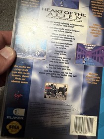 Heart of the Alien (Sega CD, 1994) Complete Registration Card Manual Disc CIB